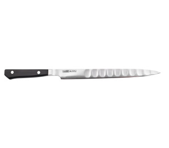 Glestain K-sarjan japanilainen viilausveitsi 21cm, jossa on granton-reuna