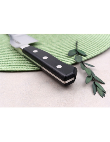 Glestain K Series 18cm Japanese Universal knife with granton edge curved back