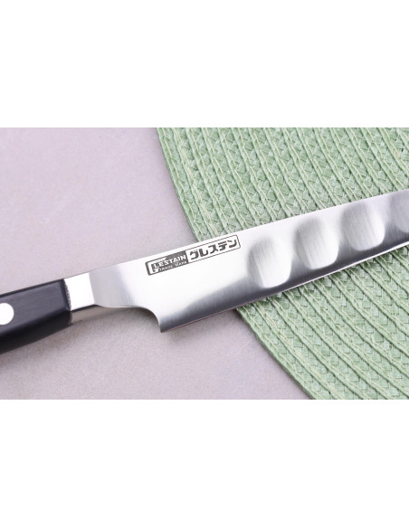 Japanisches Universalmesser mit Kullen abenmuster Glestain K Series 12cm