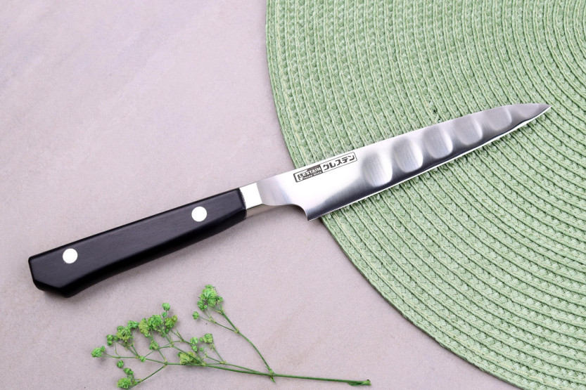 Glestain K Series 12cm Japans universeel mes met granton rand mes