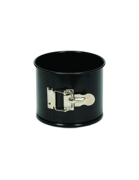 Tarttumaton korkea saranoitu muotti, jossa on irrotettava pohja musta 16cm