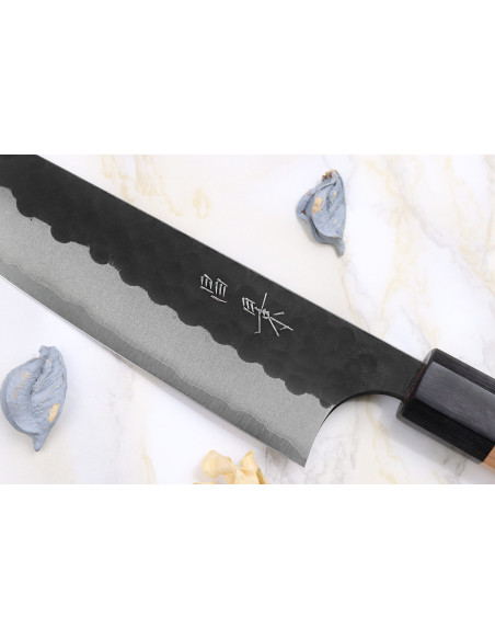 Cuchillo de cocinero japonés Masakage Koishi 18cm hecho a mano