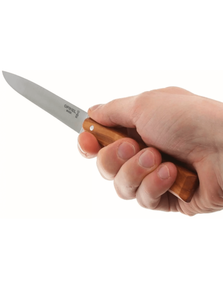 Opinel Bon Appétit Bois cuchillo de mesa n°125 11cm hoja acero inoxidable mango madera de olivo