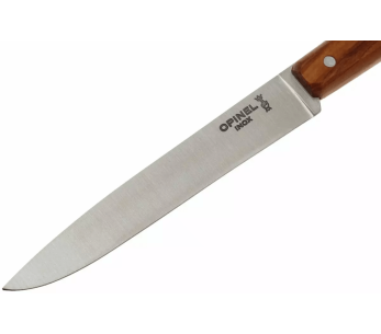 Opinel Bon Appétit Bois pöytäveitsi n°125 11cm ruostumattomasta teräksestä valmistettu terä oliivipuinen kahva 2