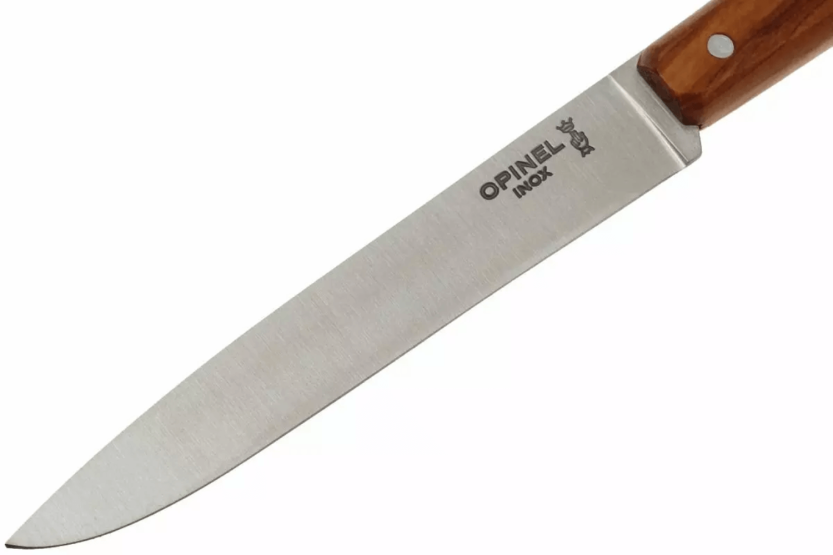 Opinel Bon Appétit Bois cuchillo de mesa n°125 11cm hoja acero inoxidable mango madera de olivo
