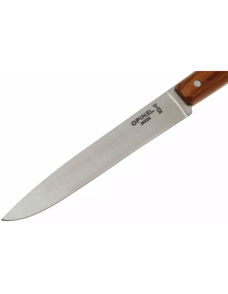 Opinel Bon Appétit Bois cuchillo de mesa n°125 11cm hoja acero inoxidable mango madera de olivo
