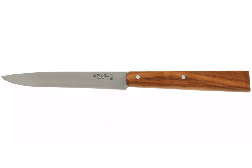 Opinel Bon Appétit Bois cuchillo de mesa n°125 11cm hoja acero inoxidable mango madera de olivo