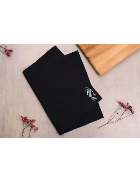 Chiffon velours pour nettoyer vos couteaux de cuisine