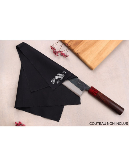 Chiffon velours pour nettoyer vos couteaux de cuisine