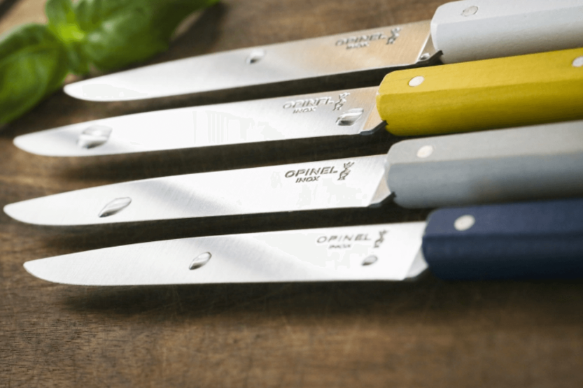 Opinel Bon Appétit Bois bordkniv n°125 11 cm blad i rustfrit stål, håndtag i gul avnbøg