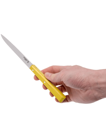 Opinel Bon Appétit Bois tafelmes n°125 11cm roestvrijstalen lemmet geel haagbeuk handvat