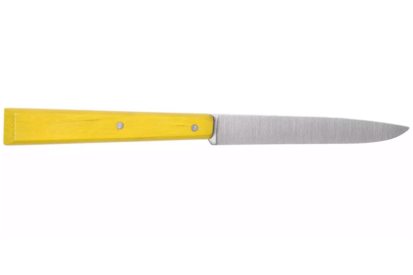 Opinel Bon Appétit Bois tafelmes n°125 11cm roestvrijstalen lemmet geel haagbeuk handvat