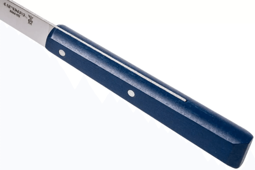 Opinel Bon Appétit Bois faca de mesa n°125 11cm lâmina em aço inoxidável cabo em chifre azul marinho