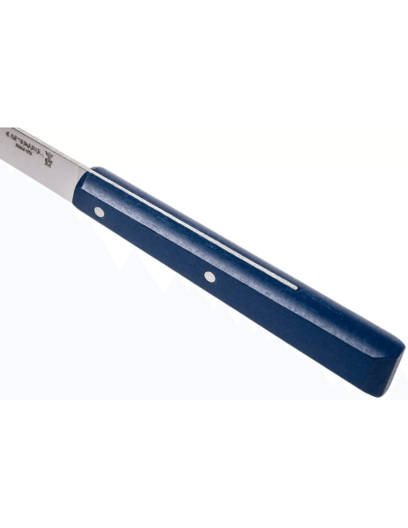 Opinel Bon Appétit Bois faca de mesa n°125 11cm lâmina em aço inoxidável cabo em chifre azul marinho