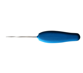 Coltello per ostriche Au Nain con manico rotondo blu e lama in acciaio inox 2