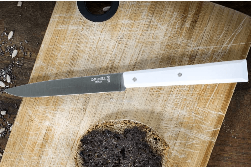 Opinel Bon Appétit Bois table knife n°125 11cm stainless steel blade white hornbeam handle