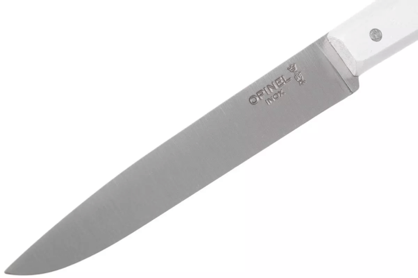Opinel Bon Appétit Bois coltello da tavola n°125 11cm lama in acciaio inox manico in carpino bianco