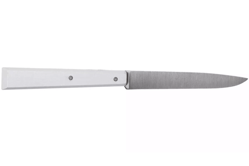 Opinel Bon Appétit Bois coltello da tavola n°125 11cm lama in acciaio inox manico in carpino bianco