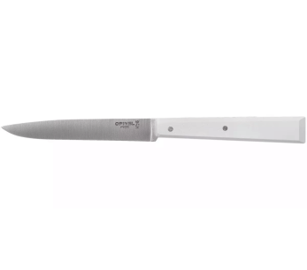 Opinel Bon Appétit Bois faca de mesa n°125 11cm lâmina em aço inoxidável cabo em chifre branco