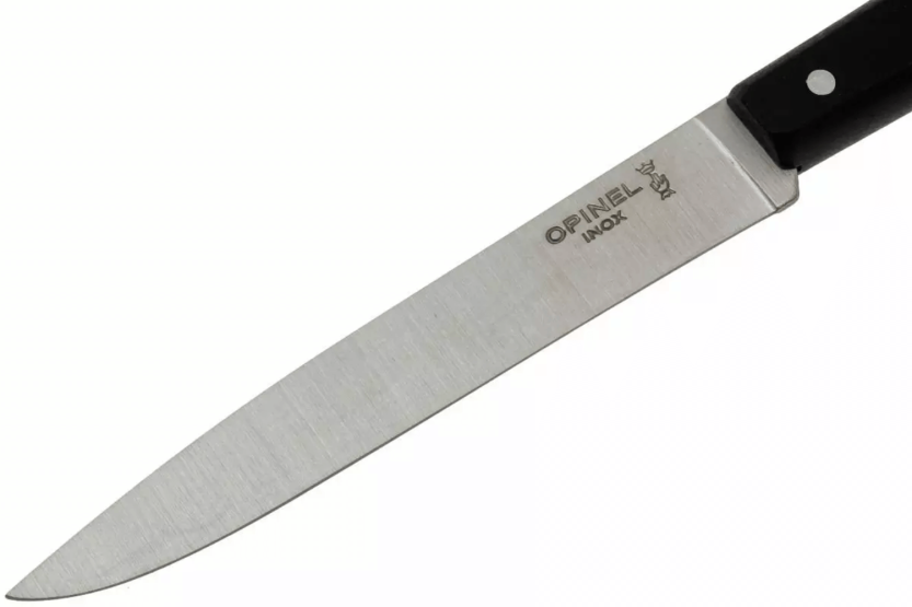 Opinel Bon Appétit Bois coltello da tavola n°125 11 cm lama in acciaio inox manico in carpino nero