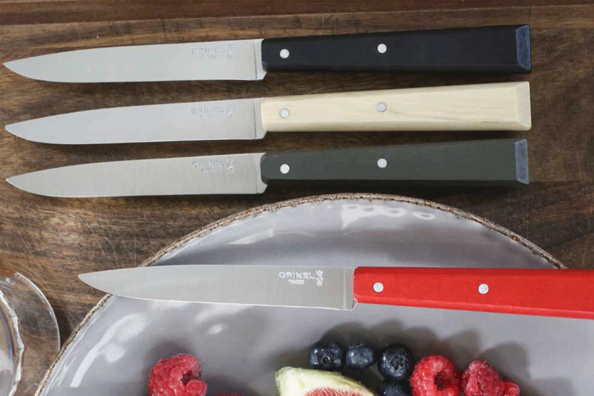 Opinel Bon Appétit Bois table knife n°125 11cm stainless steel blade black hornbeam handle