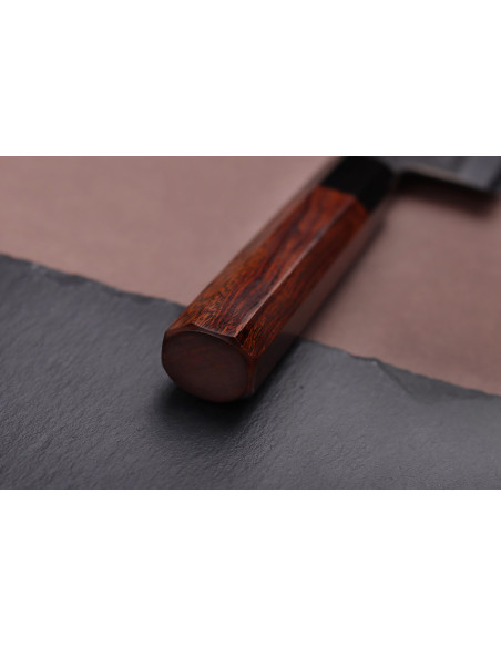 21cm Hinoura Tsukasa River Jump Japanese chef ' s knife with ironwood handle