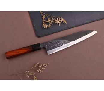 Hinoura Tsukasa River Jump 21cm japansk kockkniv blodträhandtag 2