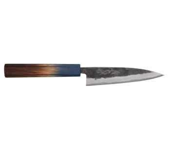 cuchillo universal japonés Yoshihiro Rugged Black de 13,5 cm hecho a mano