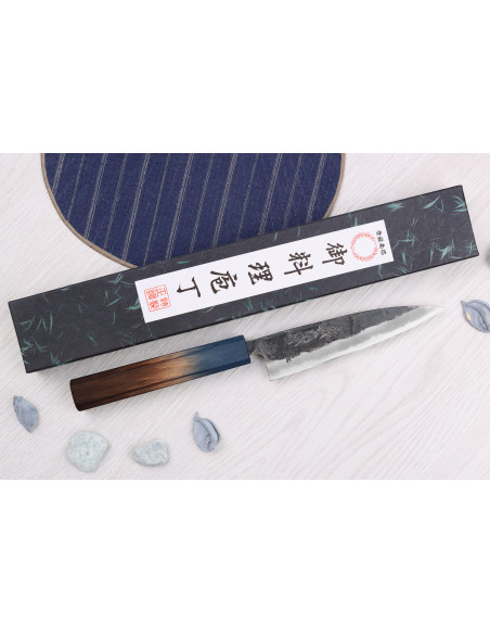 Yoshihiro Rugged Black 13,5 cm japansk håndværkskniv Universalkniv