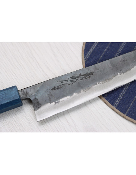 21cm Yoshihiro Rugged Black handgjord japansk kockkniv