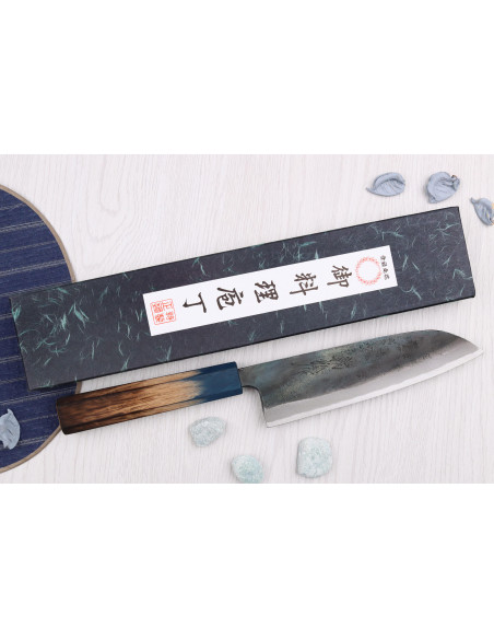 16,5 cm japansk santokukniv Yoshihiro Rugged Black