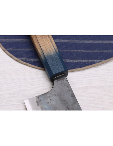 16,5cm Japans santoku mes Yoshihiro Rugged Black