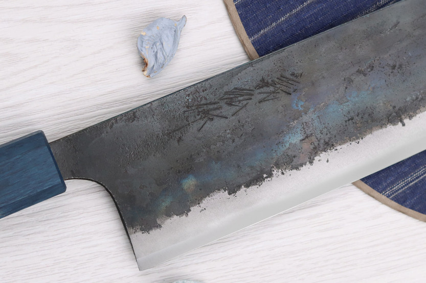 16,5cm Japanilainen nakiriveitsi Yoshihiro Rugged Musta