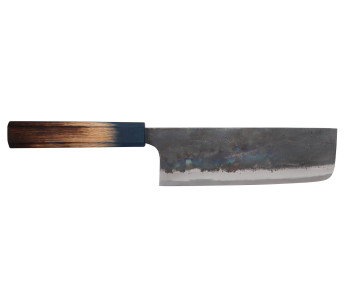 16,5cm Yoshihiro Rugged Negrocuchillo nakiri japonés hecho a mano