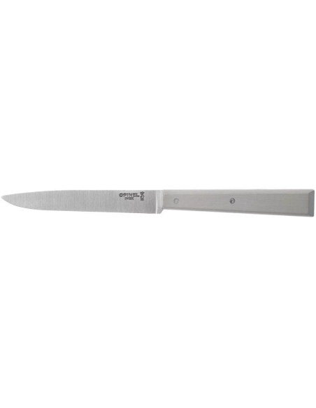 Tafelmesser Opinel Bon Appétit Bois n°125 11cm Klinge aus rostfreiem Edelstahl Griff aus grauem Hainbuchenholz