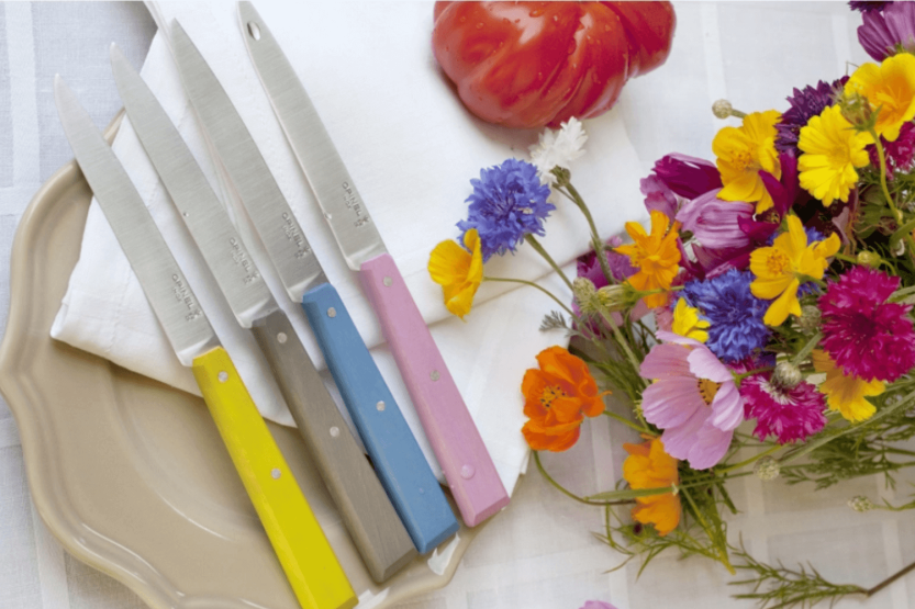 Opinel Bon Appétit Bois table knife n°125 11cm stainless steel blade pink hornbeam handle