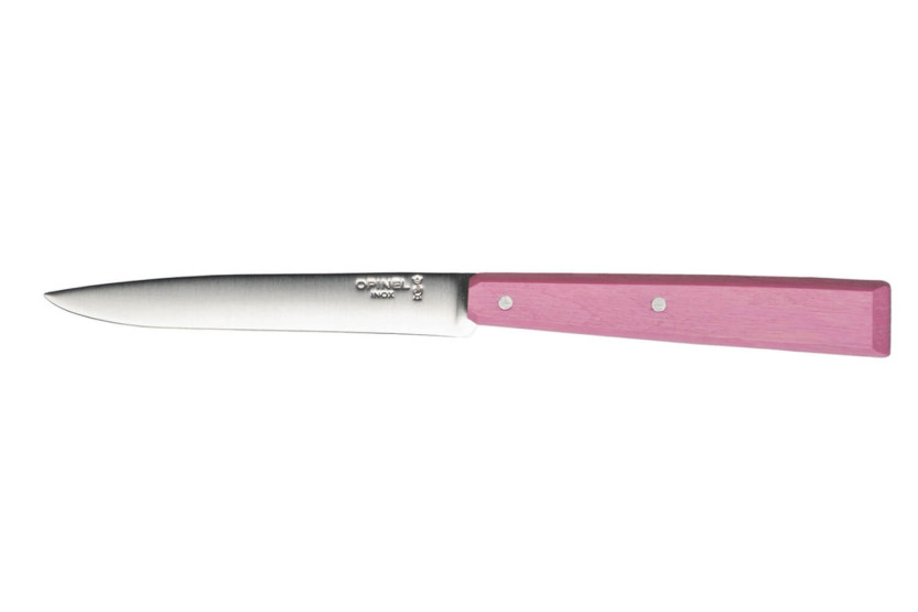Opinel Bon Appétit Bois cuchillo de mesa n°125 11cm hoja acero inoxidable mango carpe rosa