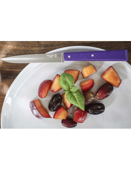 Opinel Bon Appétit Bois bordskniv n°125 11cm blad i rostfritt stål violett hornbjörkshandtag