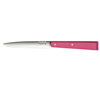 Opinel Bon Appétit Bois faca de mesa n°125 11cm lâmina em aço inoxidável cabo em fúcsia hornbeam