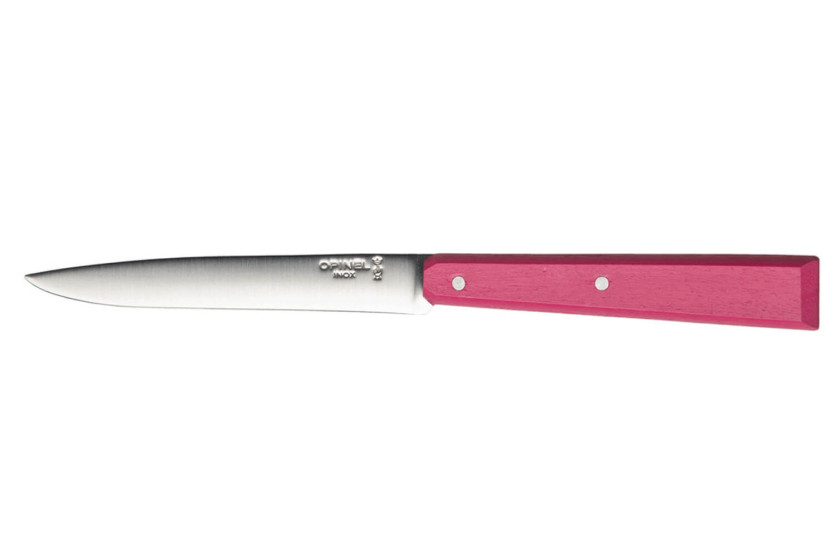 Tafelmesser Opinel Bon Appétit Bois n°125 Klinge 11cm aus rostfreiem Edelstahl Griff aus Fuchsia-Charme