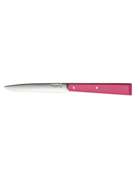 Opinel Bon Appétit Bois tafelmes n°125 11cm roestvrijstalen lemmet fuchsia haagbeuk handvat