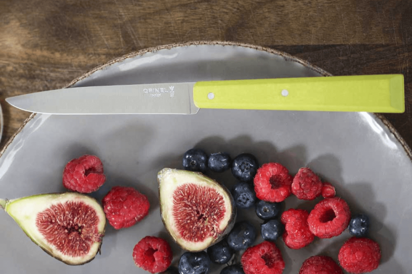 Opinel Bon Appétit Bois bordskniv n°125 11cm blad rostfritt stål handtag äpple avenbok
