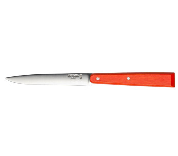 Opinel Bon Appétit Bois coltello da tavola n°125 lama in acciaio inox da 11 cm manico in carpino mandarino