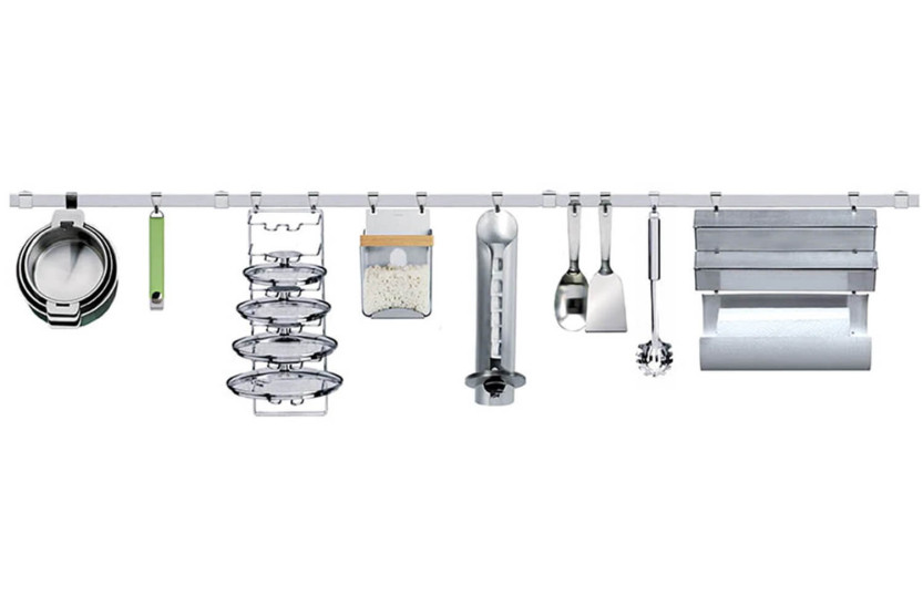 Barra portaoggetti Cristel Panoply 80 cm con supporto a parete