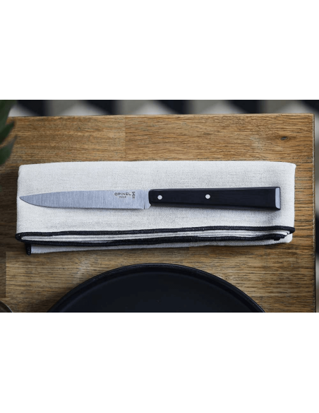 Tafelmesser Opinel Bon Appétit Pro n°125 Klinge 11cm aus Edelstahl Griff schwarz