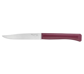 Opinel Bon Appétit pöytäveitsi + 11cm ruostumattomasta teräksestä valmistettu terä granaattipolymeerikahva