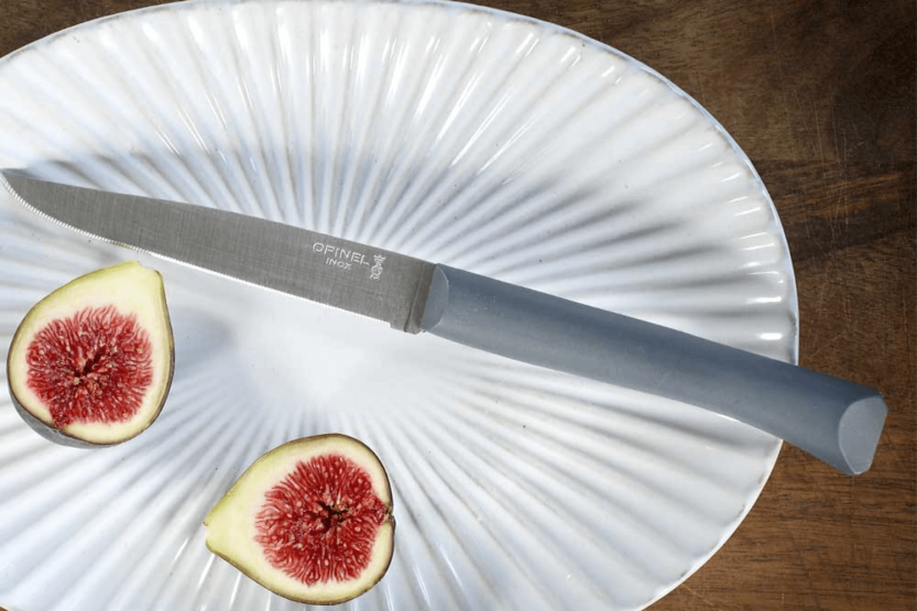 Opinel Bon Appétit pöytäveitsi + 11cm ruostumattomasta teräksestä valmistettu terä salvia polymeerikahva