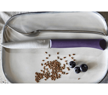 Faca de mesa Opinel Bon Appétit + lâmina de 11 cm em aço inoxidável e cabo em polímero violeta 2