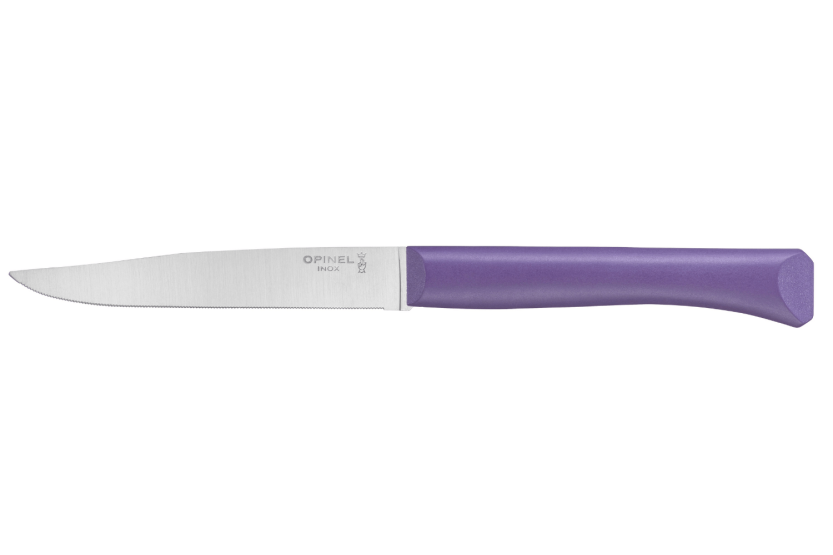Faca de mesa Opinel Bon Appétit + lâmina de 11 cm em aço inoxidável e cabo em polímero violeta