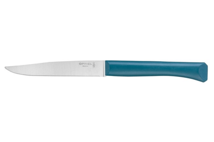 Tafelmesser Opinel Bon Appétit + 11cm Klinge aus rostfreiem Edelstahl Griff aus Polymer blau Ente